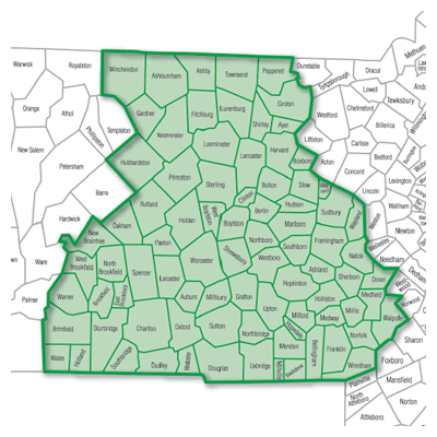 Fallon 365 Service area map