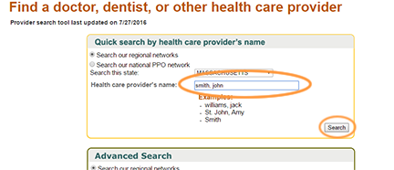 How to search for your practice